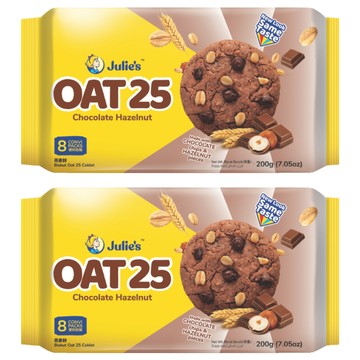 Julie's 茱蒂絲 巧克力榛果燕麥餅  200g  2包