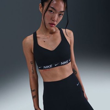 NIKE 運動內衣 女 高度支撐 慢跑 重訓 AS W NK DF INDY HGH SPT BRA 灰黑 FD1069-011(2X1004)