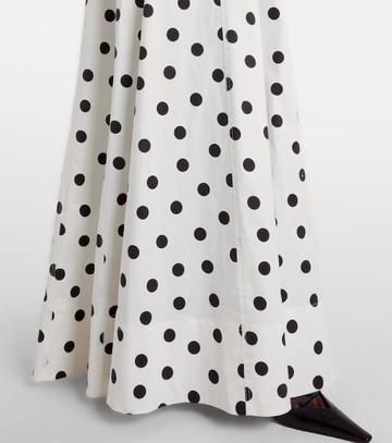 Rebecca Vallance Maisie polka-dot cotton-blend maxi dress