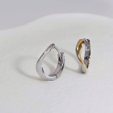 【MIESTILO】無盡｜易扣式耳環精緻禮盒組(銀/雙色)