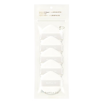 BANILA CO 水滴型氣墊粉撲 讓妝感更柔滑  5個  白色  1包