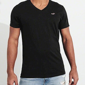 Hollister HCO  短袖 T恤 黑色 0858