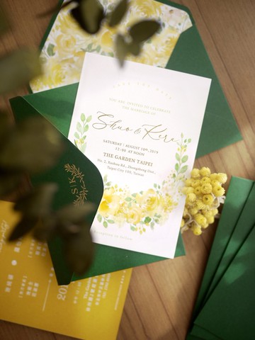 【 花卉厚磅喜帖 】風鈴木之春