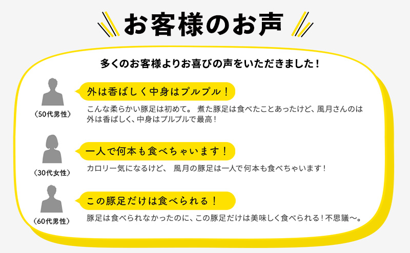 豚足 風月の手焼き 豚足真空パック 2個＋味噌煮込み ホルモン 140g×3個 セット 温めるだけ 配送不可 離島