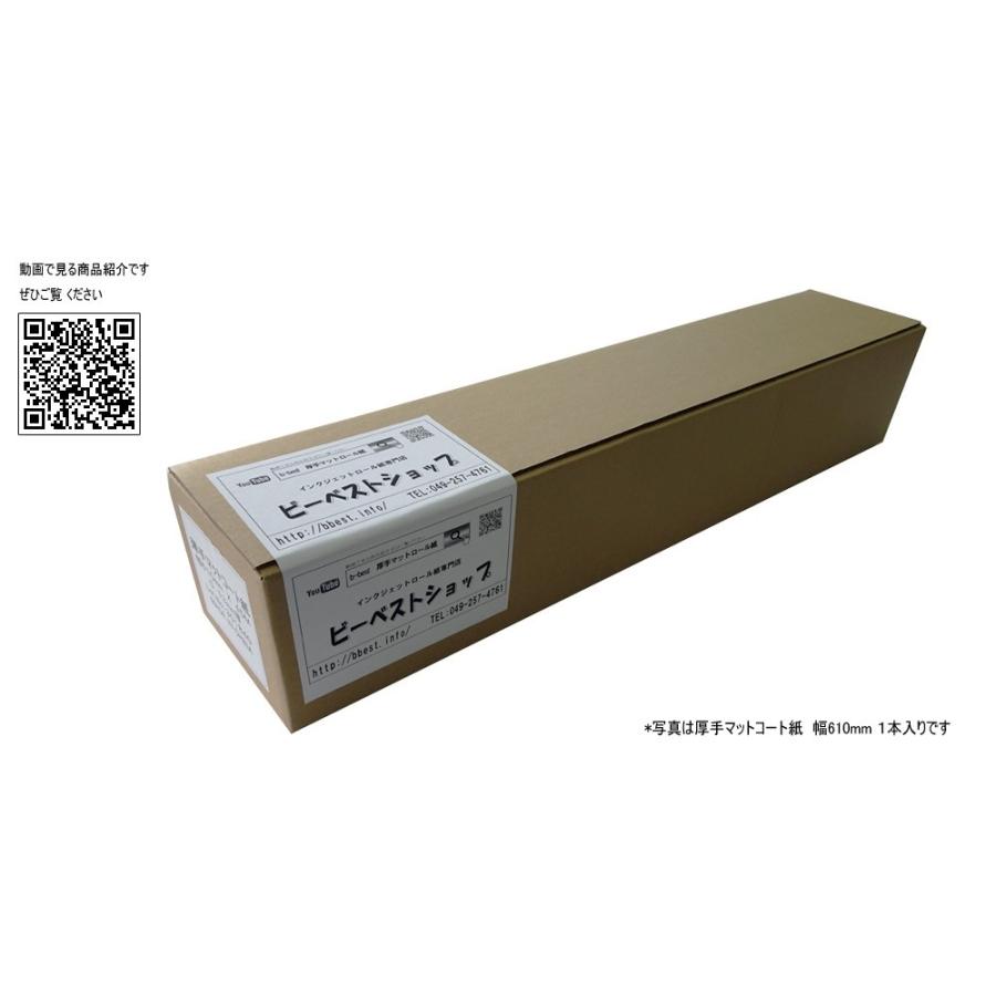 大判プリンター用紙 インクジェットロール紙 厚手マットコート紙 594mm×30M 2本 A1ロール紙