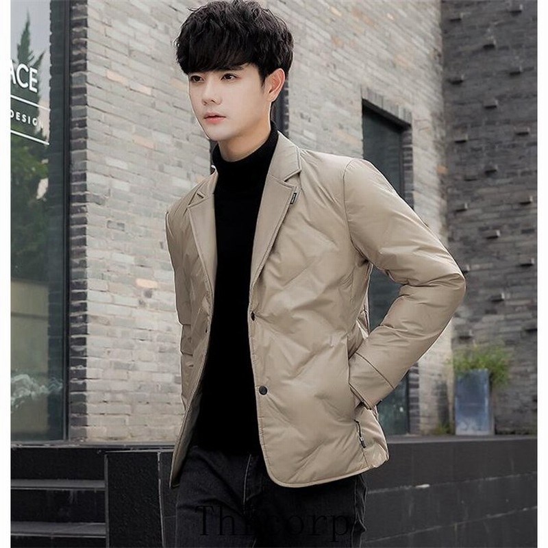 ダウンジャケット メンズ 軽量 ダウン ジャケット テーラードジャケット 暖かい コート 冬 防寒服 ビジネスコート 通販 Lineポイント最大get Lineショッピング