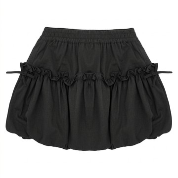 CACO 百搭花苞短裙 L3CO013-1212  深灰色  120cm