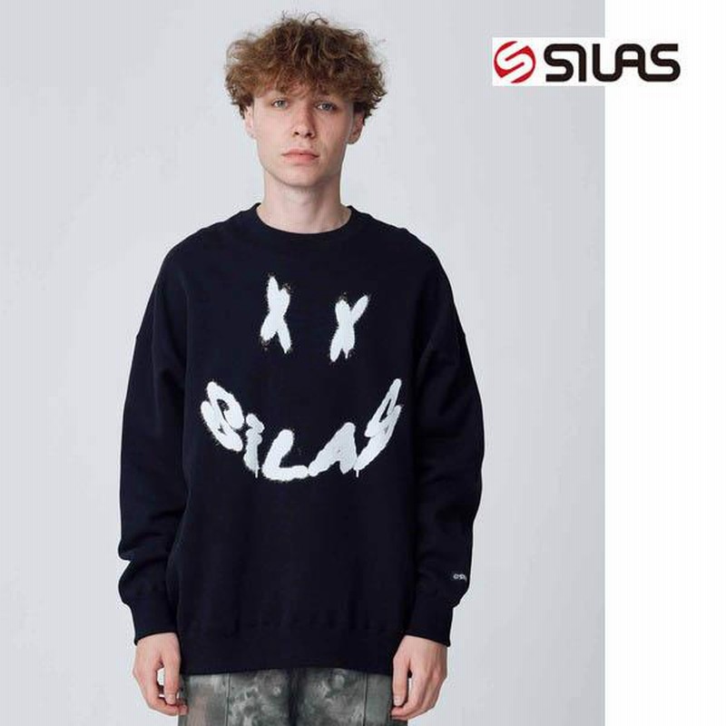 スウェット トレーナー SILAS サイラス CROSS AND LOGO WIDE