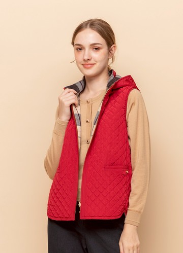 亮麗舒俏雙面穿鋪棉背心