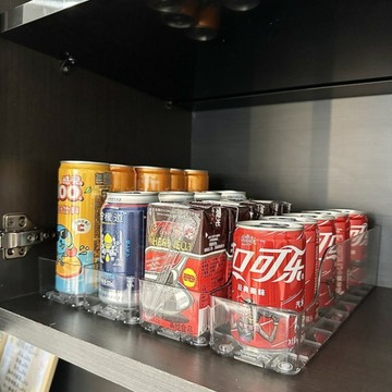 🔥台灣8H出貨🔥雙層飲料架 自動補位 廚房收納 啤酒架 冰箱收納 罐裝飲料架 冰箱飲料收納架 冰箱架 飲料架 杯架