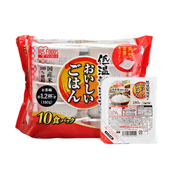 IRIS OHYAMA 低溫製法微波即食白飯 180gx40入裝 (飲控/隔水加熱/日本米/微波食品/防災包/地震/颱風/中元/普渡)