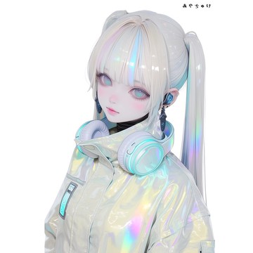 【5 月新品 3】07-124-0147 人物貼紙 賽博龐克風格
