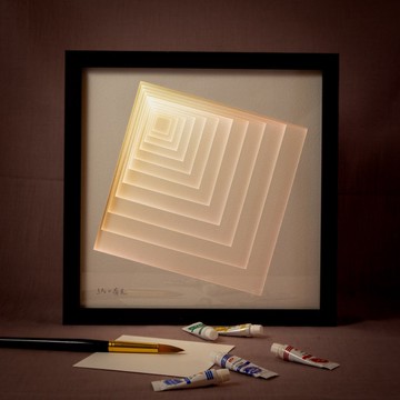 【階】立體紙雕氣氛燈 / 幾何光影 × 居家裝飾