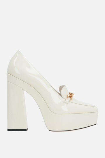 JIMMY CHOO Diamond Tilda patent leather platform pumps Woman