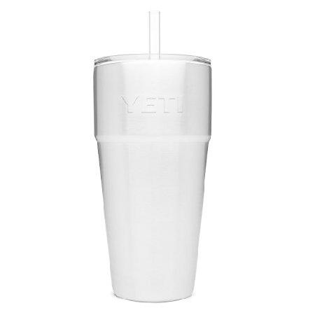 YETI Rambler 26 oz Straw Cup, Vacuum Insulated, Stainless Steel with Straw Lid, Stainless並行輸入品