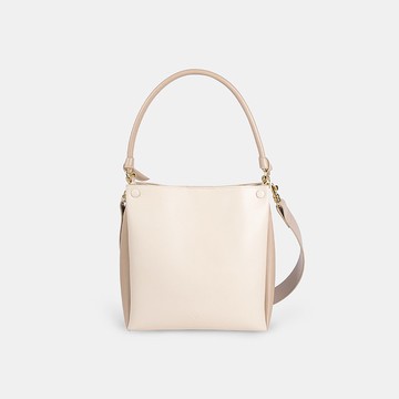 Mini Two Tone Tote 玉米基純素皮革 手提包 側背包 米白色&米色