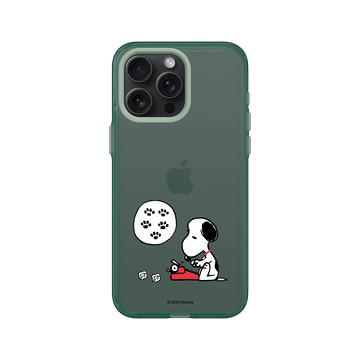 iPhone 15 Pro Max Clear 憂墨綠 - 史努比 Snoopy - Work from home
