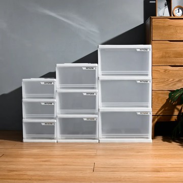 【HOUSE】大純白三層收納櫃附輪105L