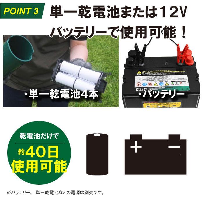 牛放牧用電気柵セット  放牧400電気さく セット 一式 周囲400ｍ 約1ha 牛 ウシ パドック 運動場