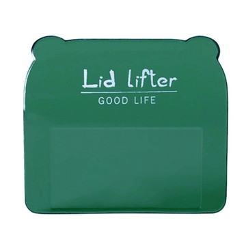 小熊耳簡約款馬桶掀蓋器 - 雙蓋可用 附贈海綿  7 x 6cm  綠色