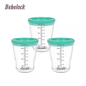 BeBeLock防漏儲存杯(3入/240ml)薄荷綠(4710751642249) 225元