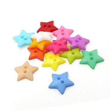 客製化禮品專家4655 星星鈕扣/DIY拼布塑膠扣造型固定扣/手工藝材料DIY鈕扣/贈品禮品