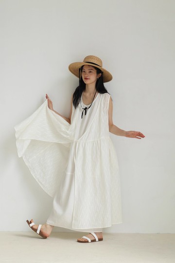 3rd 三天堂義大利色織立體刺繡仙仙馬甲外套