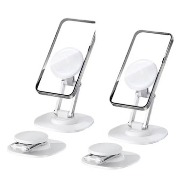 【Thecoopidea】 2入組-桌立式磁吸手機支架（白色＋白色）_廠商直送