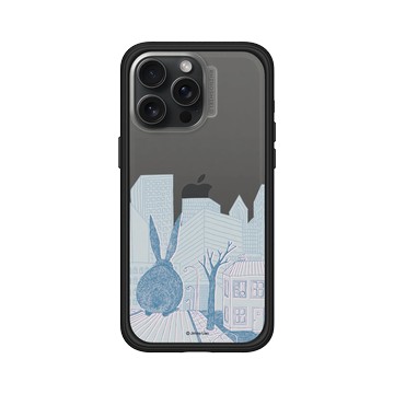 iPhone 15 Pro Max Mod NX 黑 - 幾米 Jimmy Liao - 兔子系列-城市祕密