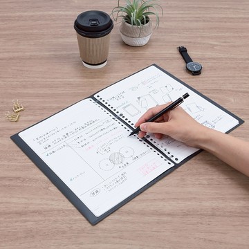 【STU】Nakabayashi FLALEAF 全攤平活頁筆記冊 活頁夾 輕巧 質感 便攜 4孔 B5 書寫不卡卡