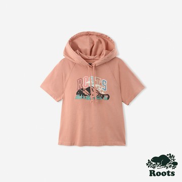 Roots女裝- ROOTS LANDSCAPE 短袖連帽上衣