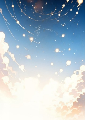 nekonoko 2026 Summer Collection 背景貼紙《光降る空》