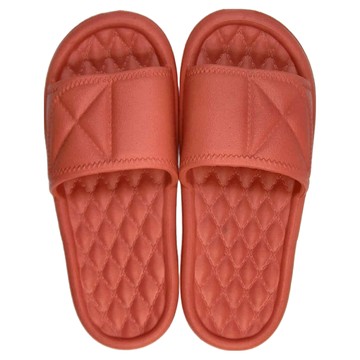 輕量格紋拖鞋 EVA材質  橘色  39~40(250mm)