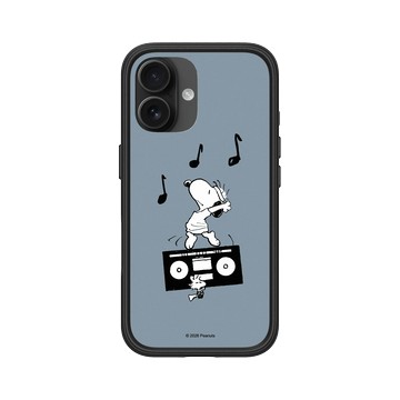 iPhone 16 Mod NX 黑 - 史努比 Snoopy - 隨音樂搖擺吧！