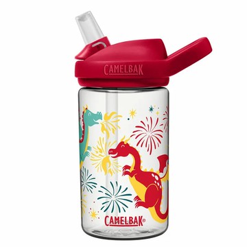 《CamelBak》400ml eddy+ kids兒童吸管運動水瓶RENEW  慶典飛龍