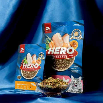 【HeroMama】益生菌晶球夾心糧1.5kg 全齡貓適用 夾心飼料+益菌晶球+機能凍乾 益生菌添加 適口性佳 排毛護膚