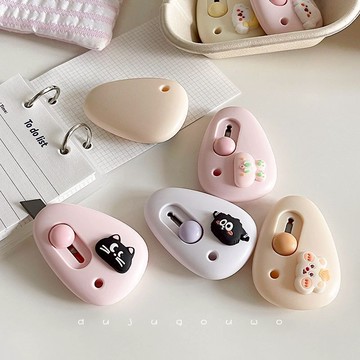 🍊台灣現貨🍊卡通迷你美工刀 拆快遞神器 多功能美工刀 割信刀 迷你美工刀 隨身小刀 美工刀 拆信刀 迷你小刀 手工裁紙刀