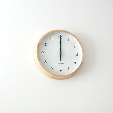 KATOMOKU muku clock 13  硬楓木 (km-104HM) 掛鐘 日本製造
