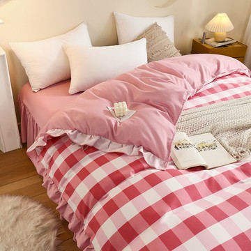 花邊單件被套枕套一對床上用品單人150X200學生宿舍雙人加大