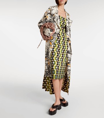 Dries Van Noten Printed crêpe midi dress