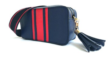 FINDSENSE X 女包 復古  單肩包 時尚百搭小方包拼色流蘇單肩斜挎包包寬肩帶包