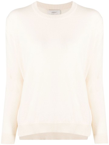 Pringle of Scotland - round-neck cashmere jumper - women - Cashmere - S - White