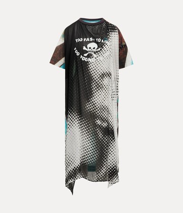 Vivienne Westwood Worlds End Swing Dress Georgette/jersey M Unisex