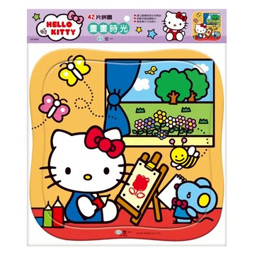 世一 HELLO KITTY 畫畫時光拼圖  42片  1個