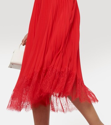 Self-Portrait Off-shoulder chiffon midi dress