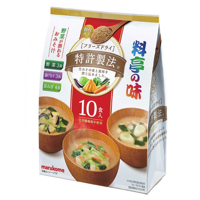 マルコメ お徳用 フリーズドライ顆粒料亭の味アソート10食入袋×2ケース（全48本） 送料無料