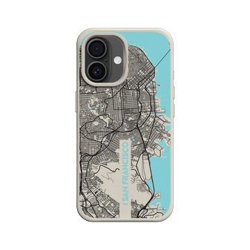 iPhone 16 SolidX 貝殼灰 - JOCR - San Francisco (Black Logo)