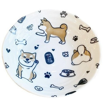 [福利商品]25-4_柴犬6深皿-1個