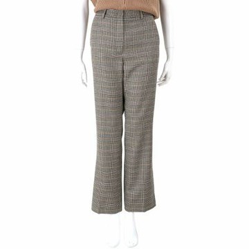 Max Mara-WEEKEND BACO 威爾斯格紋 棕色羊毛長褲