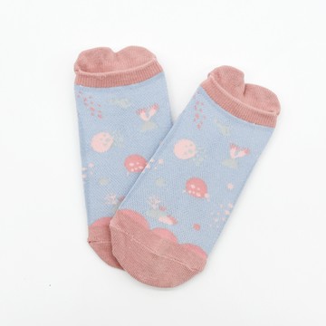 minihope美好的親子生活 - 抗菌除臭萊卡短襪-藻礁-天藍